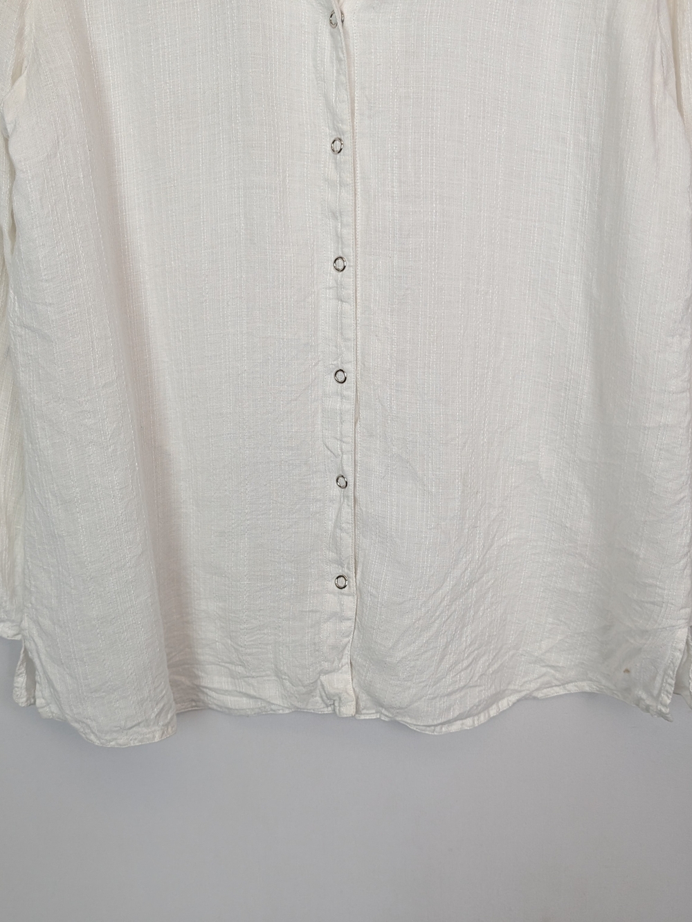 J. Jill 100% Linen Button Front Shirt Top - Picture 6 of 12